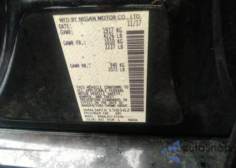 2018 Nissan Altima 2.5 Sl z USA, uszkodzony, nr VIN 1N4AL3AP2JC150562